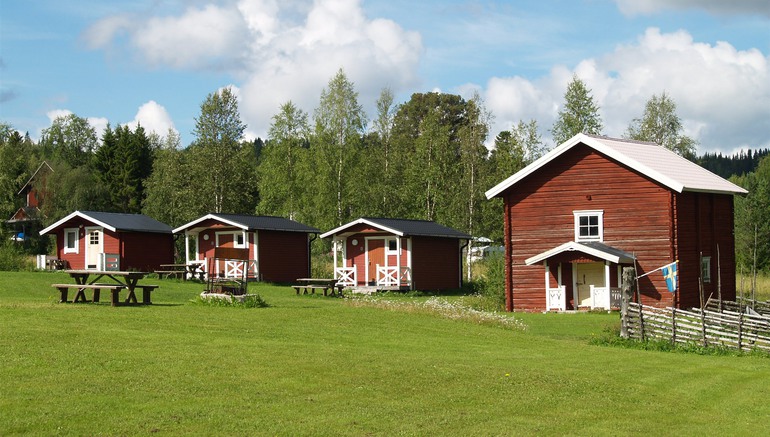 Bild på stugor vid Kaxås camping
