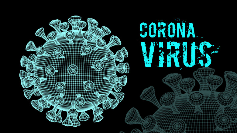 illustration på coronavirus